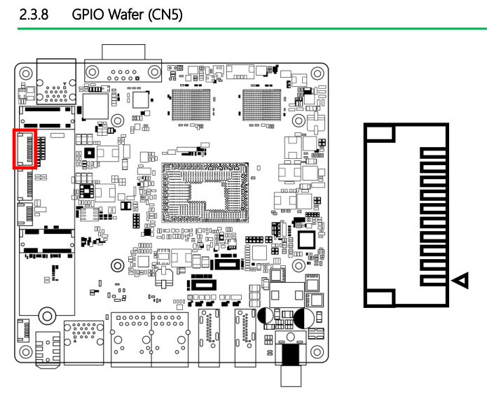 Plaquette GPIO de la carte mère Intel Twin Lake Plaquette GPIO de la carte mère Intel Twin Lake