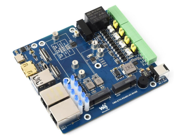 Waveshare CM5-ETH-RS485-4G-BASE : la carte pour Raspberry Pi avec connectivité avancée et fonctionnalités industrielles 1 Waveshare CM5-ETH-RS485-4G-BASE