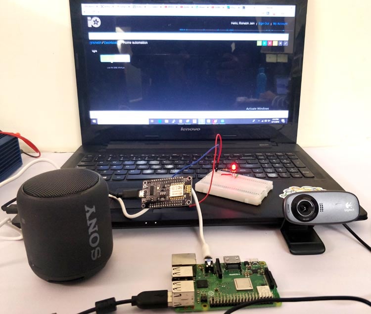 LED à commande vocale Alexa utilisant Raspberry Pi et ESP12 LED à commande vocale Alexa utilisant Raspberry Pi et ESP12