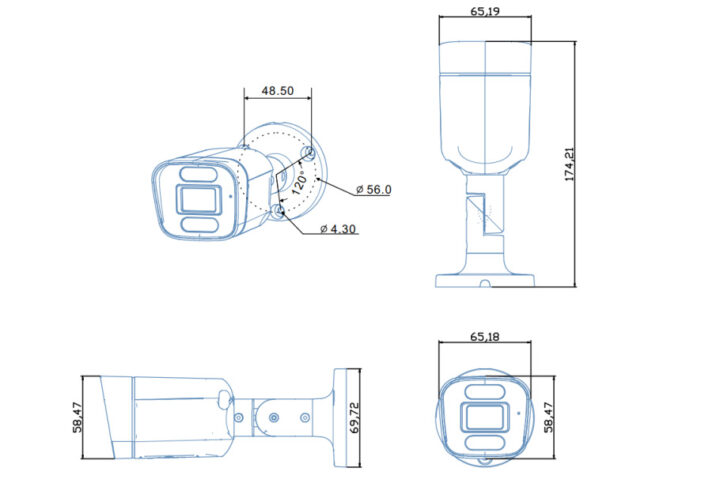 Dimensions des Firefly CQ38W 1126B et CQ38W 3576 Dimensions des Firefly-CQ38W 1126B et CQ38W-3576