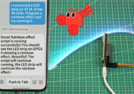 ESP-Claw ESP32 RGB LED Strip demo