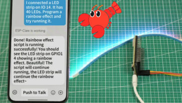 ESP-Claw : L'IA locale pour les cartes ESP32 et le contrôle des capteurs 10 ESP-Claw ESP32 RGB LED Strip demo