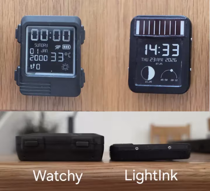 Montres intelligentes Watchy et LightInk E Ink Montres intelligentes Watchy et LightInk E Ink