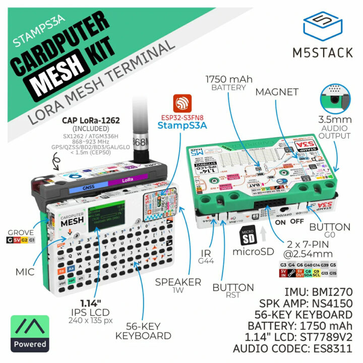 Kit Cardputer Mesh pour Meshtastic - Présentation Kit Cardputer Mesh pour Meshtastic - Présentation