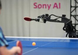 Sony AI’s Project ACE Robot Competing in a Table Tennis Match