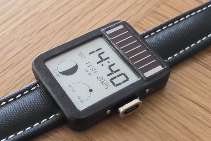 Encre légère LightInk - montre E-ink à énergie solaire