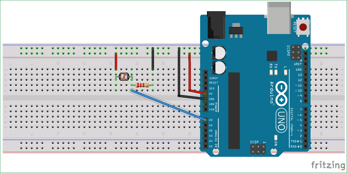 Circuit Diagram for Arduino Based Real-Time Oscilloscope Oscilloscope en temps reel base sur Arduino