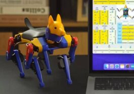 Petoi Bittle X V2 robotic dog with ESP32 board and sensor expansion features