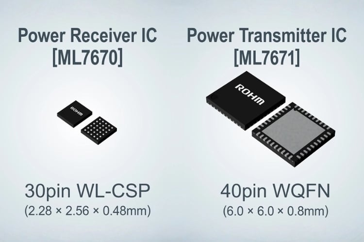 ROHM lance un chipset d'alimentation sans fil ultra-compact pour les appareils portables 1 ROHM
