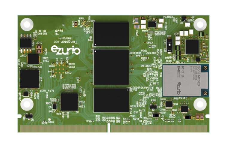 Système sur module Ezurio Tungsten 510/700 : performances et spécifications avancées pour l'AIoT 1 Ezurio Tungsten MediaTek Genio 700 SMARC system-on-module