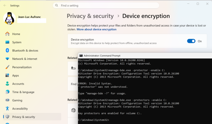 Windows 11 restaure BitLocker après la mise à jour du BIOS
