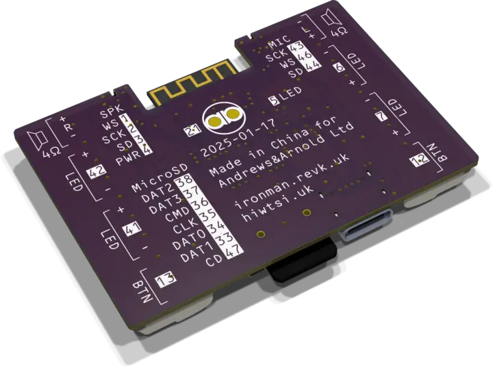 Combinaison de casque Ironman Brochage GPIO