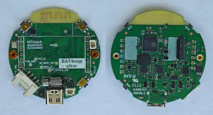 Carte M5Stack StopWatch août 2025 Carte M5Stack StopWatch août 2025