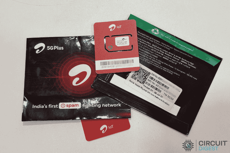 Comment obtenir et utiliser une carte SIM IoT M2M en Inde ? 2 Cartes SIM Airtel M2M IoT