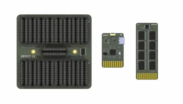 Fond de panier FERRIT-16, contrôleur, carte mémoire F-RAM
