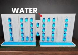Clock With Water as Pixels