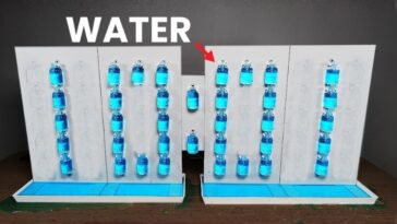 Clock With Water as Pixels