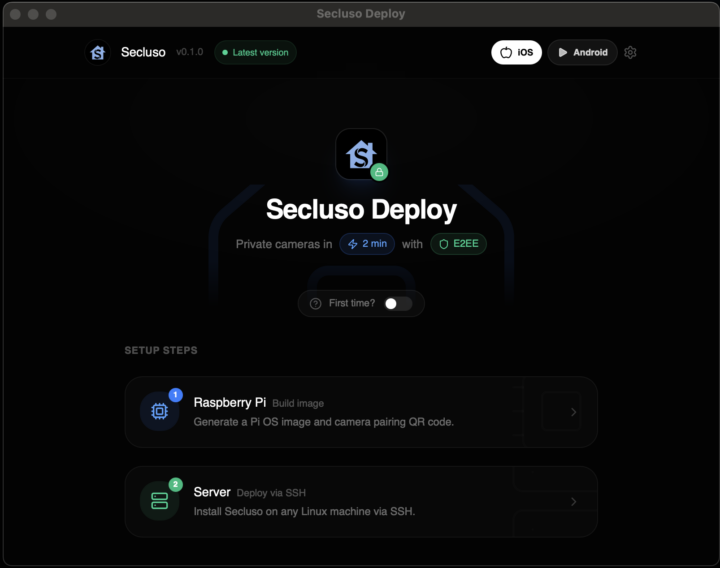 Secluso Déployer une application de bureau pour Mac, Windows et Linu Secluso Déployer une application de bureau pour Mac, Windows et Linu