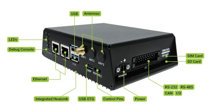Double passerelle GbE, WiFi 5, 4G LTE et IO IoT Double passerelle GbE, WiFi 5, 4G LTE et IO IoT