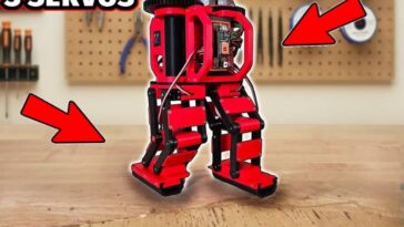 Un robot bipède à cinq servos marche et s'auto-équilibre avec un budget limité 21 DIY Bipedal Robot Walks and Balances With Just Five Servos