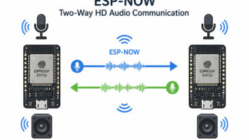 Voix HD bidirectionnelle sur ESP32 avec la bibliothèque PCMFlow722 13 ESP-NOW two-way HD audio communication