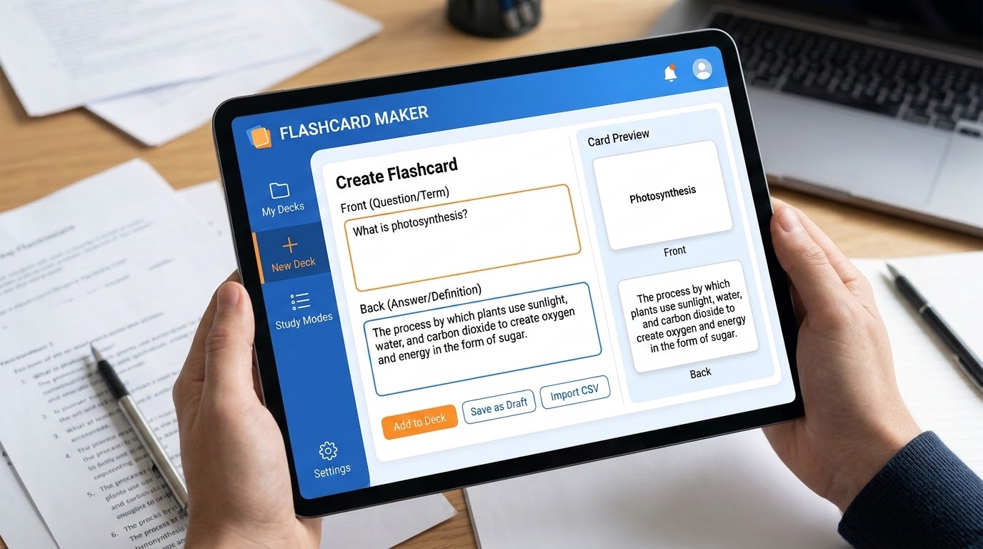 Comment apprendre Python pour réaliser des projets hardware ? 2 Flashcard Maker Tablette