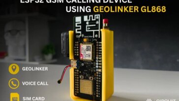 Créez un appareil d'appel GSM ESP32 avec réponse automatique à l'aide de GeoLinker 26 ESP32 GSM Calling Device using GeoLinker GL868