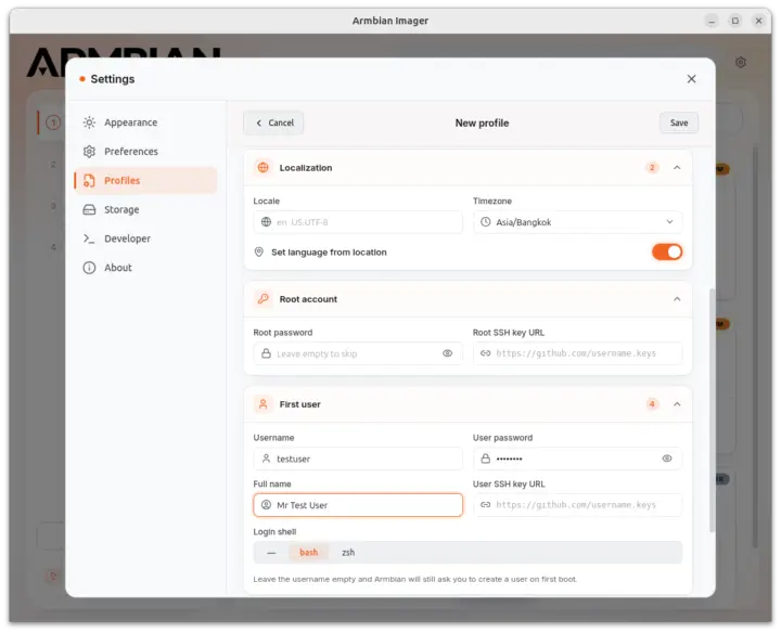 Armbian personnalisation localisation compte racine premier shell utilisateur Armbian personnalisation localisation compte racine premier shell utilisateur