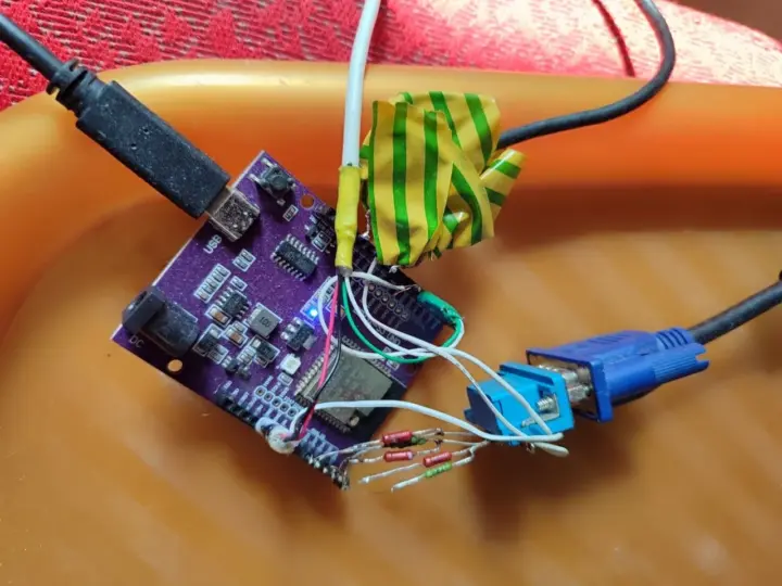 Connecteur VGA de la carte DIYables ESP32-S3 Connecteur VGA de la carte DIYables ESP32-S3