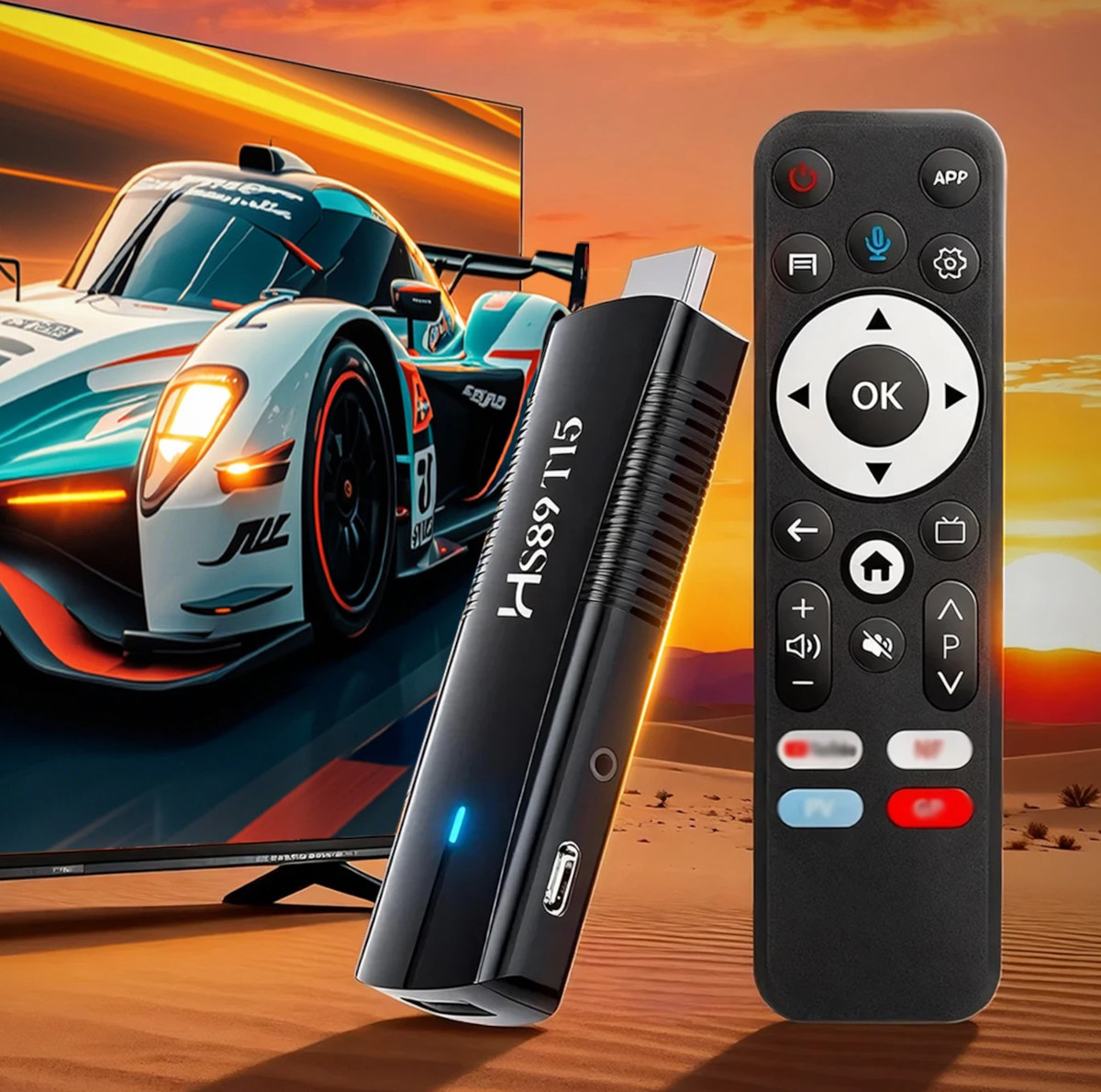 Rockchip RK3539 TV Stick with Voice Remote Remote Control