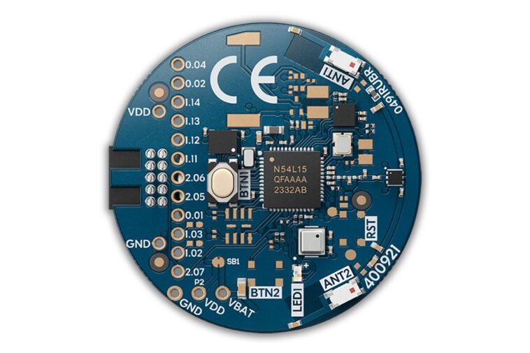nRF54L15 Tag : la nouvelle plateforme IoT ultra-basse consommation de Nordic Semiconductor 1 nRF54L15 Tag front side