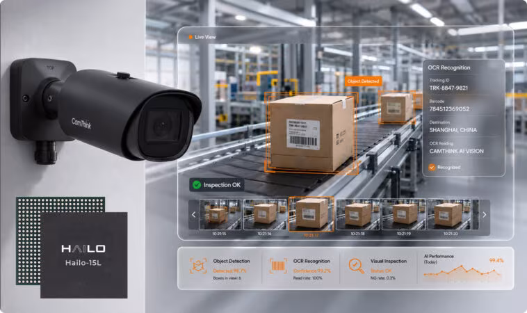 Caméra AI CamThink NeoEyes NE503 4K : Performances et Innovations Exceptionnelles 1 Hailo-15L 4K AI camera