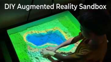 Création d'un bac à sable AR portable à l'aide d'un ESP32 et d'un capteur ToF 8 DIY Augmented Reality Sandbox Built with an ESP32-C3 and ToF sensor
