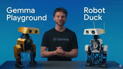 Gemma 4 E2B de Google fonctionne localement sur Robot Duck 1 Google
