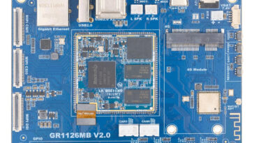 Graperain GR1126MB : Carte de développement AI Vision basée sur Rockchip RV1126B 7 La carte de développement Graperain GR1126MB comprend 3 modules TOPS Rockchip RV1126B AI Vision à souder