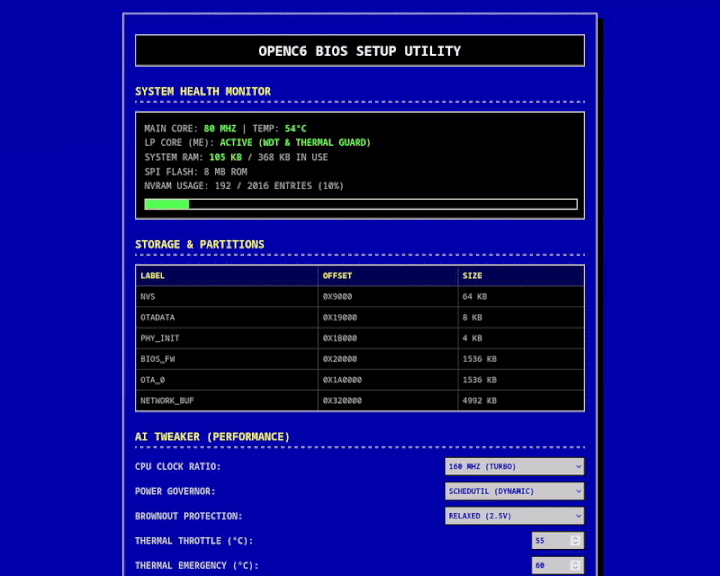 configuration Web Utilitaire de configuration Web rétro (aspect natif 1280x1024 5:4)