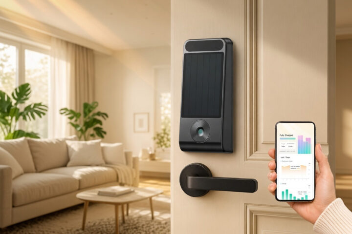 DESLOC V150 Plus Serrure intelligente solaire à chargement automatique à faible luminosité DESLOC V150 Plus Serrure intelligente solaire à chargement automatique à faible luminosité