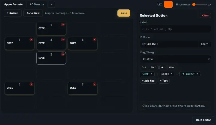 Interface utilisateur Web TossedTheTVKeptTheRemote
