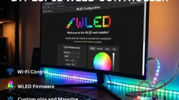Contrôleur WLED ESP32 DIY : guide étape par étape 13 DIY ESP32 WLED Controller