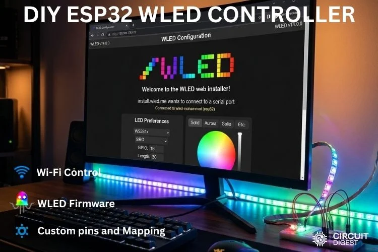 Contrôleur WLED ESP32 DIY : guide étape par étape 1 DIY ESP32 WLED Controller