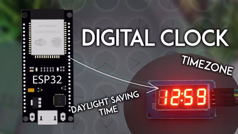 Horloge numérique ESP32 NTP : fuseau horaire et heure d'été