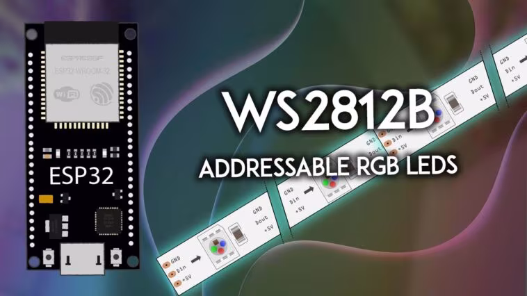ESP32 : LED RVB adressables WS2812B (Neopixels) - Arduino IDE
