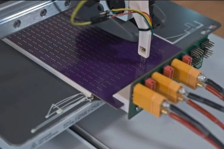 Chaque pixel possede son propre microcontroleur