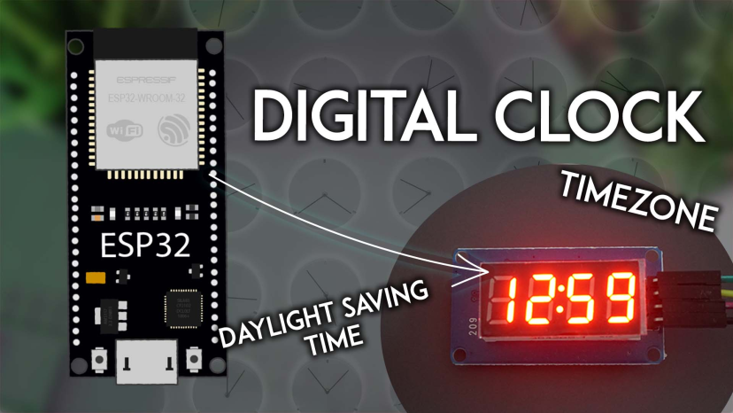 Horloge numérique ESP32 NTP : fuseau horaire et heure d'été 2 Horloge numérique ESP32 NTP avec fuseau horaire et heure d'été
