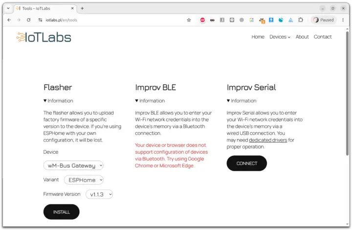 Clignotant IOTLabs