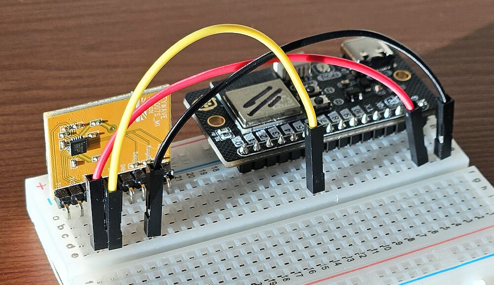 Intégrer un capteur radar KW007 dans Home Assistant avec ESPHome 2 Schéma de câblage détaillé entre la Baguette C3 et le KW007-SE