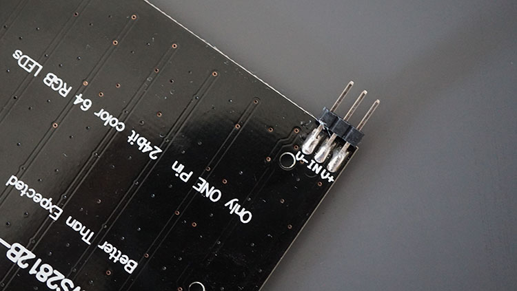 ESP32 : 64 matrices 8x8 LED RVB WS2812B (Arduino IDE) 5 64 broches de panneau matriciel LED WS2812B RVB 8x8