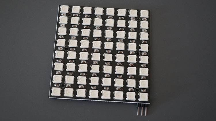 ESP32 : 64 matrices 8x8 LED RVB WS2812B (Arduino IDE) 3 Panneau matriciel 64 WS2812B LED RVB 8x8