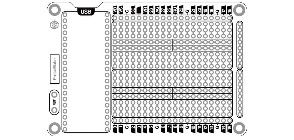 Le kit d’assemblage ProtoMate/PerfMate pour Raspberry Pi Pico 7 1793345880 515 Le kit dassemblage ProtoMatePerfMate pour Raspberry Pi Pico