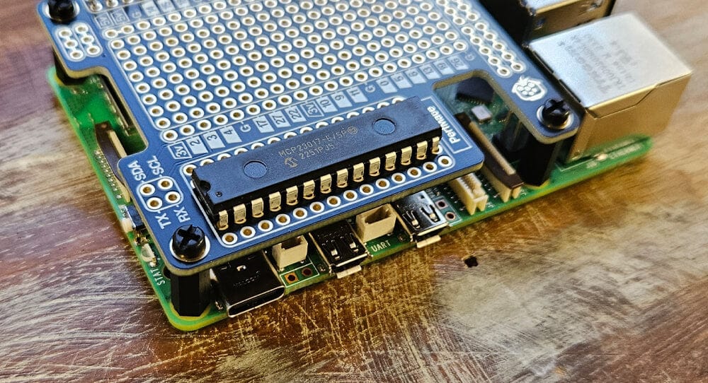 ProtoMate avec un MCP23017 installé